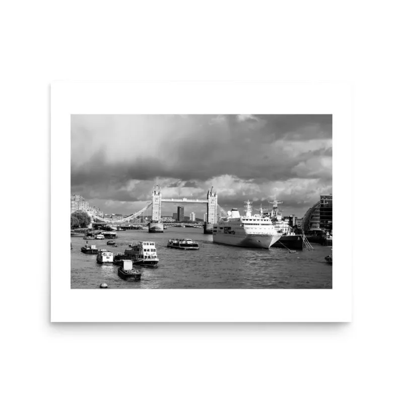 Tower Bridge Black and White Print