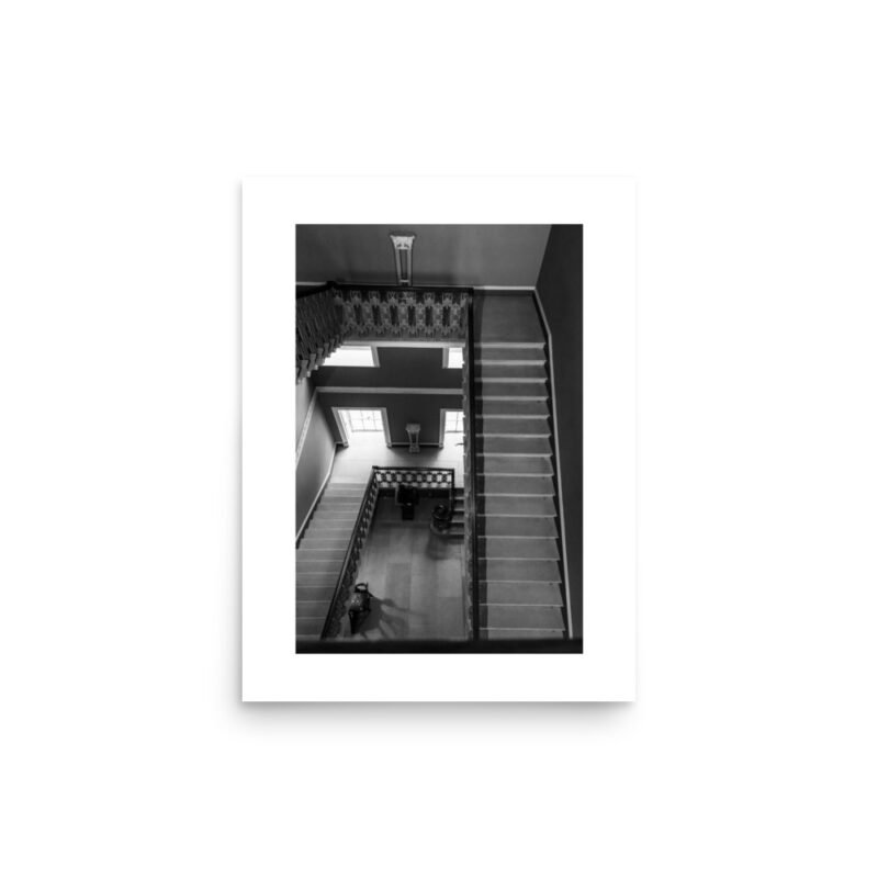 Elegant Staircase Perspective Poster Print - Image 2