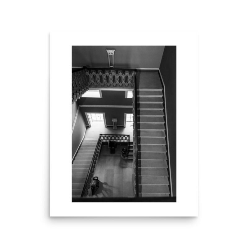 Elegant Staircase Perspective Poster Print - Image 4