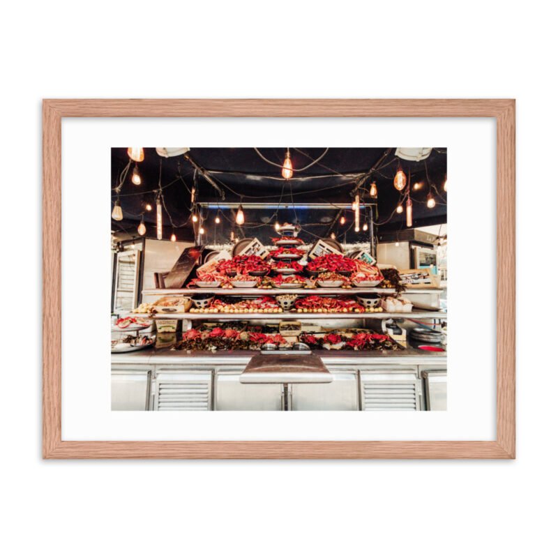 Fresh Seafood Stall - Framed photo paper poster - Image 3